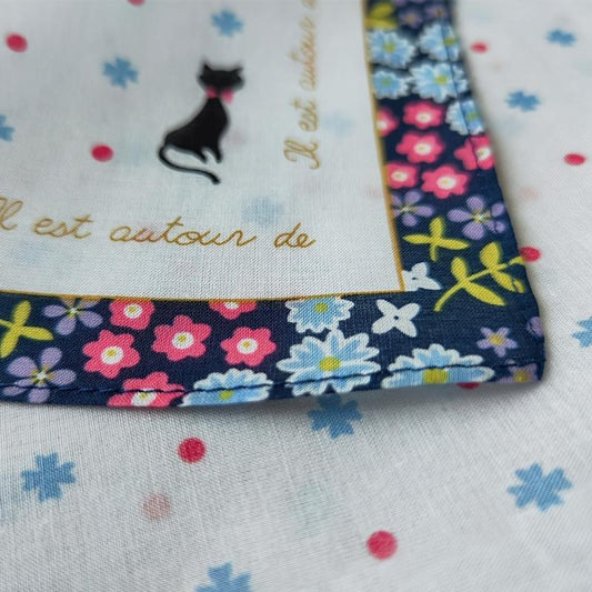 3PCS Women's Printed Handkerchief 60 Counts Colorul Soft Sweat absorbing