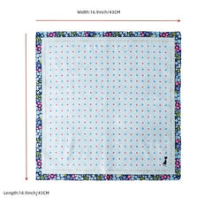 3PCS Women's Printed Handkerchief 60 Counts Colorul Soft Sweat absorbing