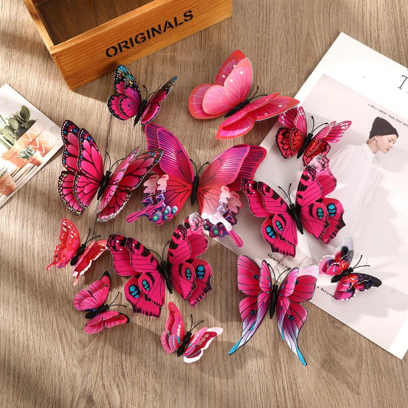 12pcs Butterfly Hair Clip Bride Wedding Headwear Hairpin DIY For Girl Hairclip