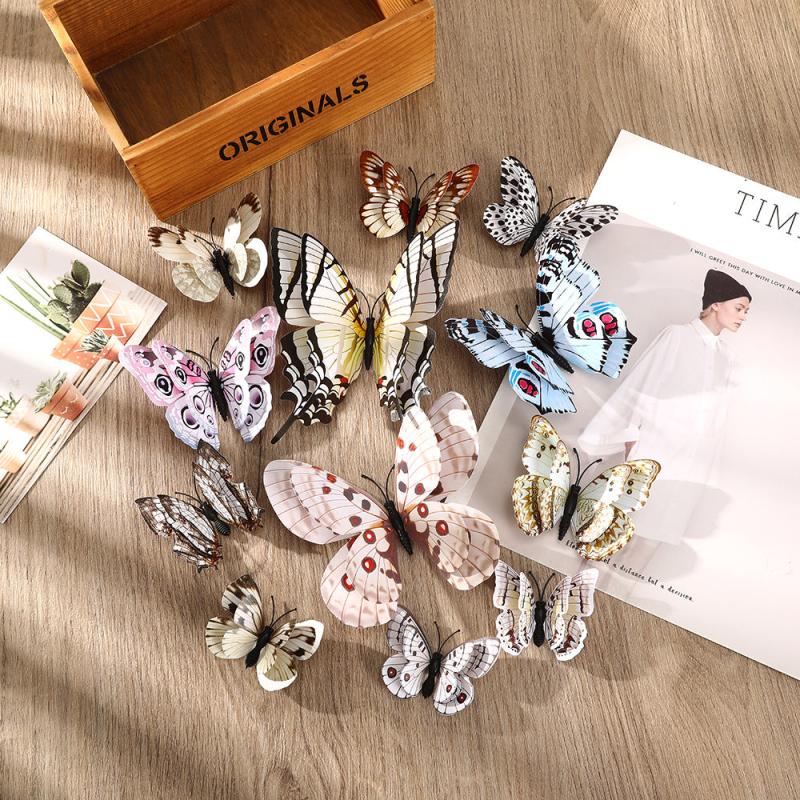 12pcs Butterfly Hair Clip Bride Wedding Headwear Hairpin DIY For Girl Hairclip