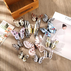 12pcs Butterfly Hair Clip Bride Wedding Headwear Hairpin DIY For Girl Hairclip
