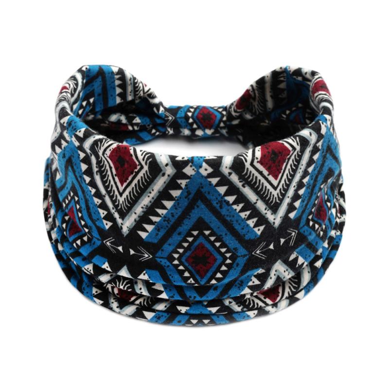 Boho Stretchy Wide Headbands Knot Turban Yoga Sweatband