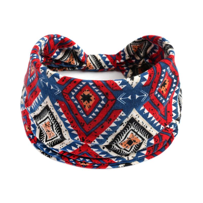 Boho Stretchy Wide Headbands Knot Turban Yoga Sweatband