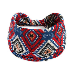 Boho Stretchy Wide Headbands Knot Turban Yoga Sweatband