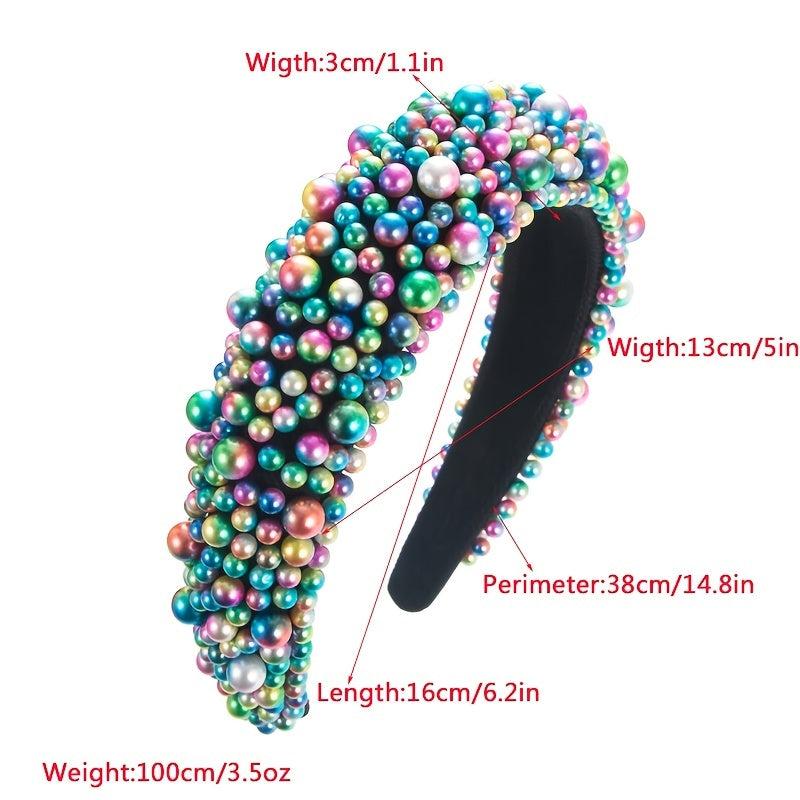 Ivory Pearl Padded Headband Alice Band