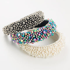 Ivory Pearl Padded Headband Alice Band