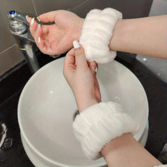 Plush Skincare Wristband Soft Wristband For Spa Solid Wristband