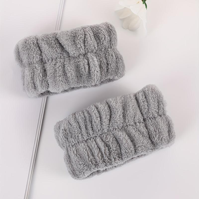 Plush Skincare Wristband Soft Wristband For Spa Solid Wristband