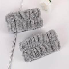 Plush Skincare Wristband Soft Wristband For Spa Solid Wristband