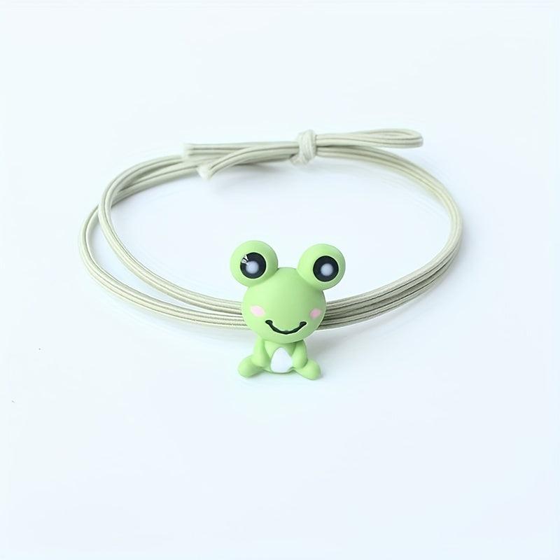 Frog Hair Tie Seamless Hair Rope Elastic Ponytail Holder Hair Accessories