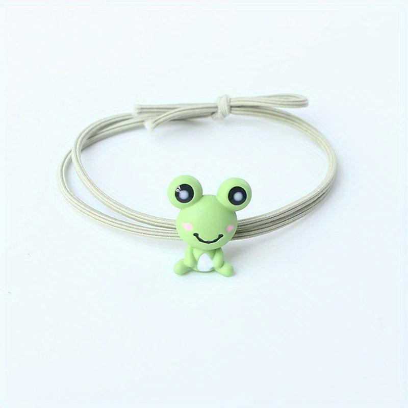 Frog Hair Tie Seamless Hair Rope Elastic Ponytail Holder Hair Accessories