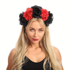 Flower Wreath Day of the Dead Headdress Floral Headband