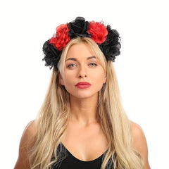 Flower Wreath Day of the Dead Headdress Floral Headband