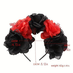 Flower Wreath Day of the Dead Headdress Floral Headband