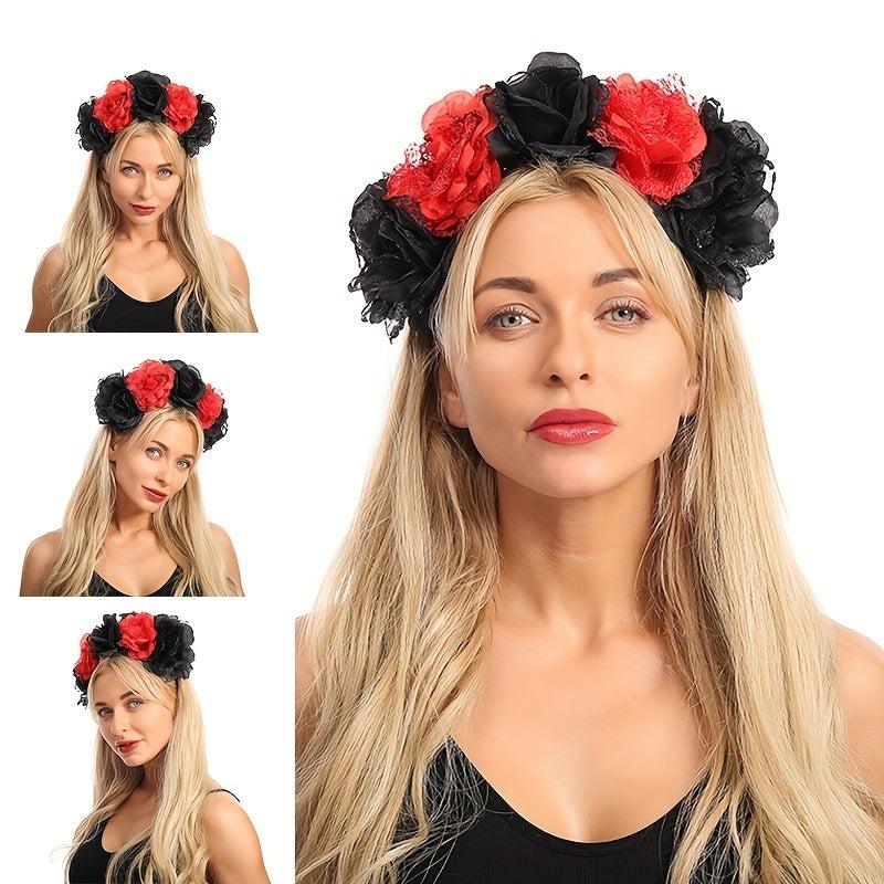 Flower Wreath Day of the Dead Headdress Floral Headband
