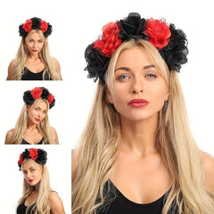 Flower Wreath Day of the Dead Headdress Floral Headband