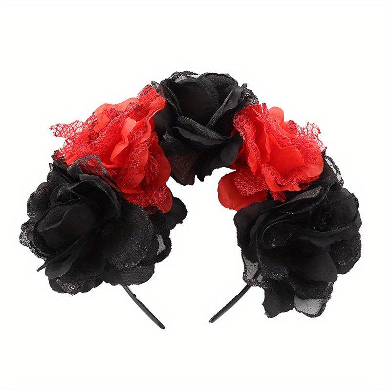 Flower Wreath Day of the Dead Headdress Floral Headband