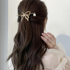 Golden Pearl Hair Clip Women's Hair Accessories