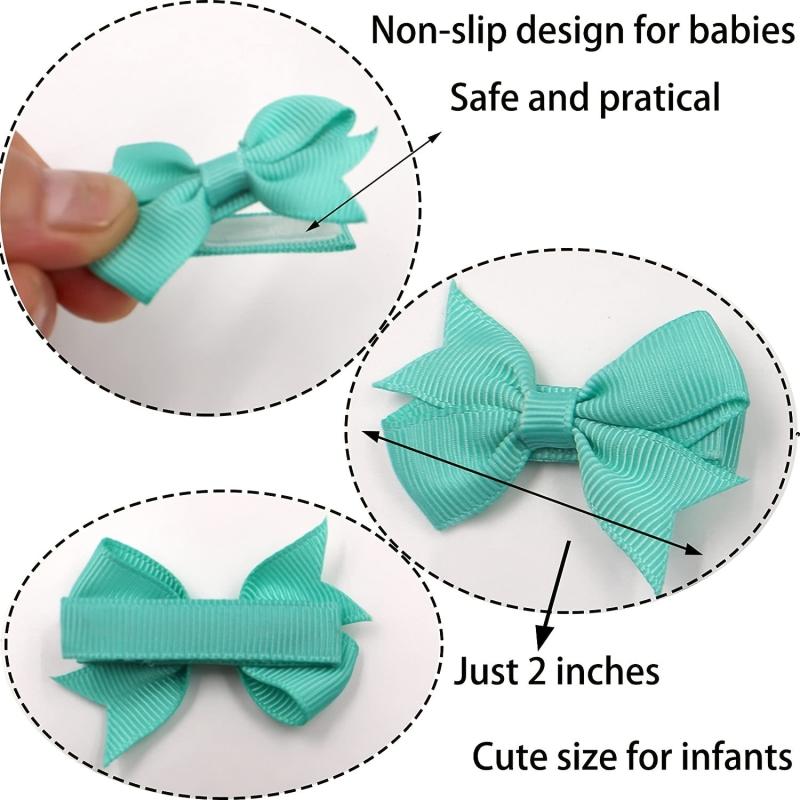 80pcs Baby Hair Clip Toddler Hair Accessories Barrette For Girls Fine Hair