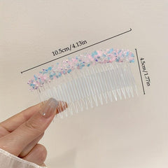 Alloy Rhinestone Hair Comb Faux Pearl Crystal Wedding Bridal Jewelry Accessories
