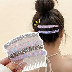 Alloy Rhinestone Hair Comb Faux Pearl Crystal Wedding Bridal Jewelry Accessories
