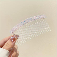 Alloy Rhinestone Hair Comb Faux Pearl Crystal Wedding Bridal Jewelry Accessories