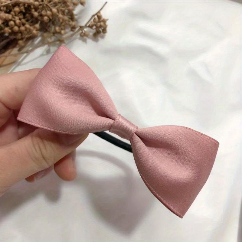 Solid Bow Hair Tie Style Hair Rope Elastic Hair Ring Hair Accessories