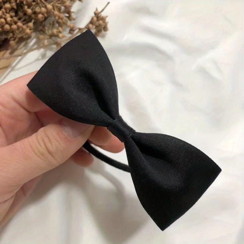 Solid Bow Hair Tie Style Hair Rope Elastic Hair Ring Hair Accessories