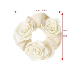 Fabric Rose Scrunchie Hair Tie Hair Accessories Hair Scrunchie Head Tie