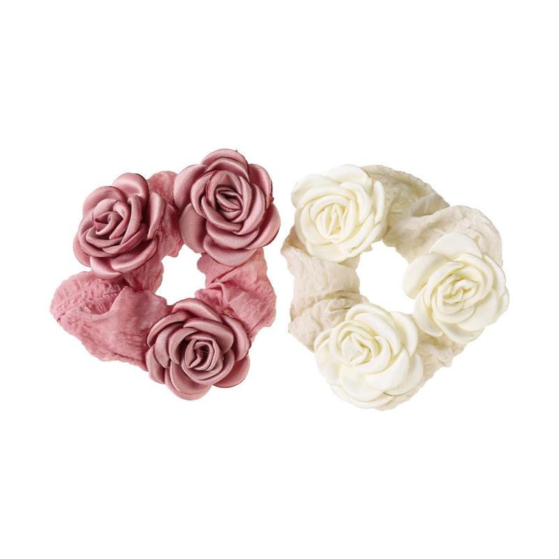 Fabric Rose Scrunchie Hair Tie Hair Accessories Hair Scrunchie Head Tie