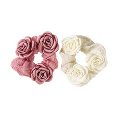 Fabric Rose Scrunchie Hair Tie Hair Accessories Hair Scrunchie Head Tie