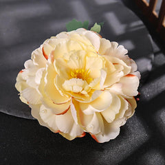 Peony Flower Hair Clips Fabric Artificial Flower Hairpin Assorted