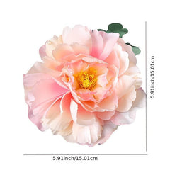 Peony Flower Hair Clips Fabric Artificial Flower Hairpin Assorted