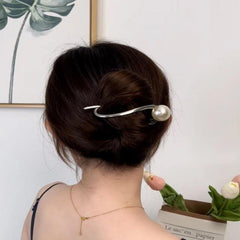 Pearl Hair Clip Ponytail Holder Headwear Hair Accessories