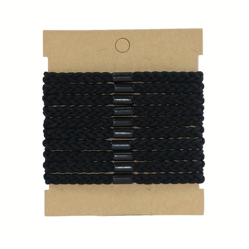 10pcs Twist Hair Tie High Elasticity Ponytail Holder Braided Hair Ring