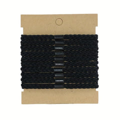 10pcs Twist Hair Tie High Elasticity Ponytail Holder Braided Hair Ring
