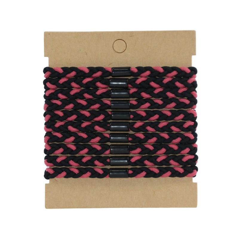 10pcs Twist Hair Tie High Elasticity Ponytail Holder Braided Hair Ring