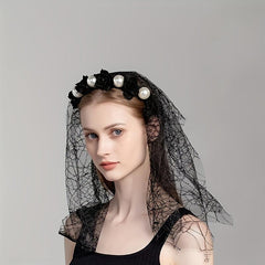 Day Of The Dead Rose Headband Floral Headpiece
