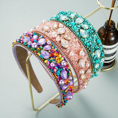 Ladies Rhinestone Headband Candy Girls Hairband