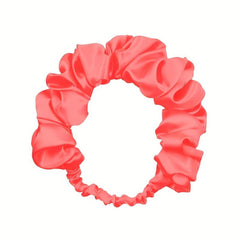 Ruched Ruffled Headband Stretchy Hair Band Solid Headdress Wide Hair Accessories