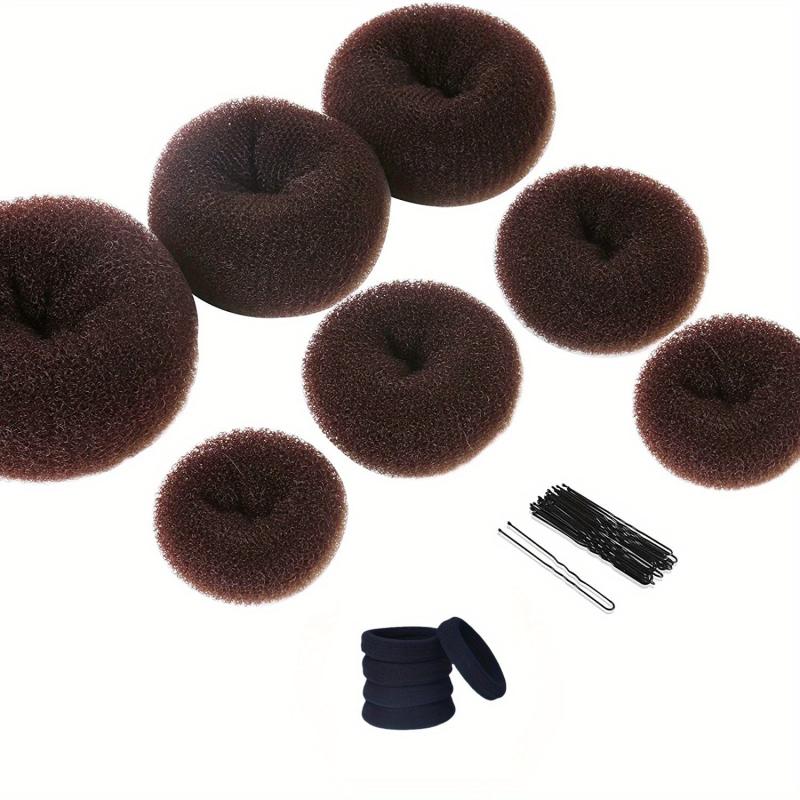 Hair Bun Maker Kit Donut Shaper Bun Maker 5 Sizes Hair Bands Clips