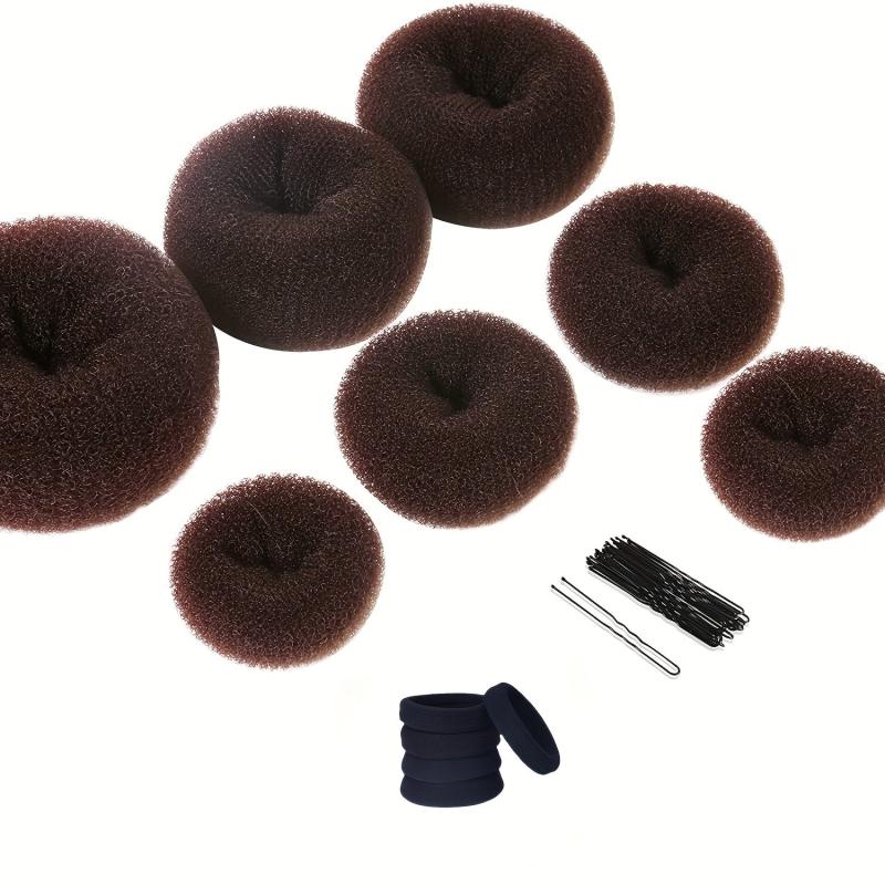 Hair Bun Maker Kit Donut Shaper Bun Maker 5 Sizes Hair Bands Clips