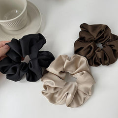 Satin Scrunchies Hair Bands Ponytail Holder Accessories