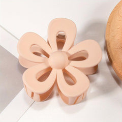 Frosted Flower Hair Claw Large Plastic Shark Claw Women's Hair Accessories