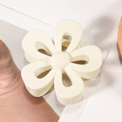 Frosted Flower Hair Claw Large Plastic Shark Claw Women's Hair Accessories