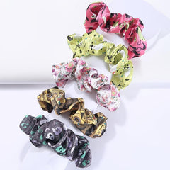 5pcs Halloween Charm Scrunchie Hair Tie Ponytail Holder