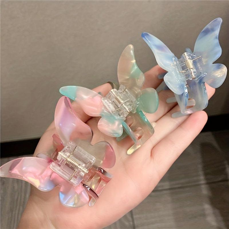 Acetate Butterfly Hair Claw Hair Clip for Women