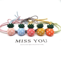 Cartoon Pineapple Decor Hair Tie Elastic Band