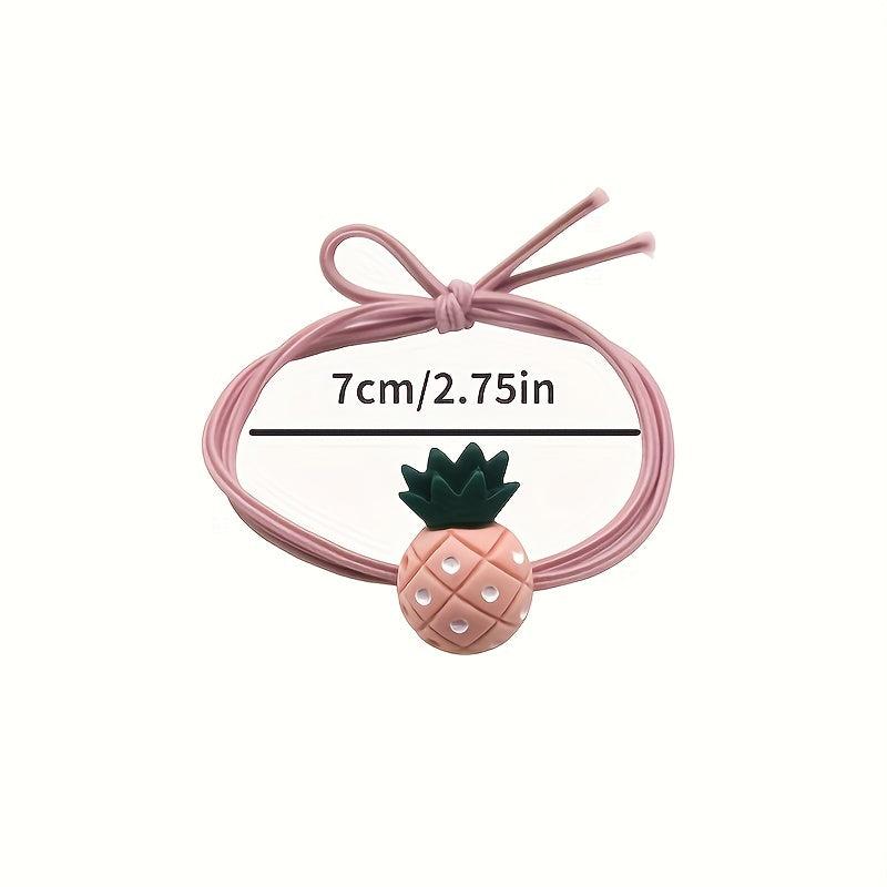 Cartoon Pineapple Decor Hair Tie Elastic Band