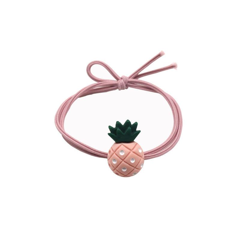 Cartoon Pineapple Decor Hair Tie Elastic Band
